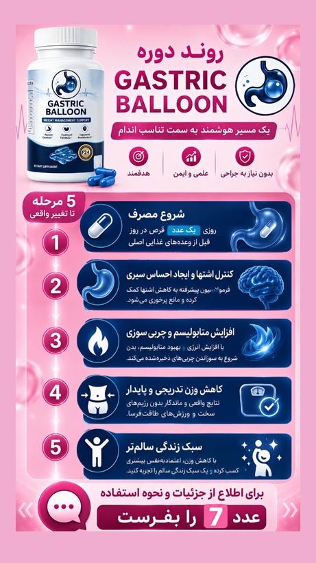 کپسول گاستریک بالن ۶٠ روزه